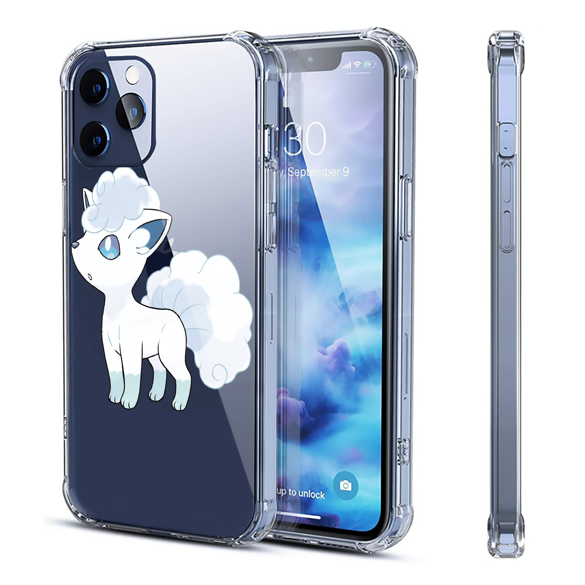 （画像用） ポケットモンスター Pokémon 【iPhone 12シリーズ対応】透明スマホケース（クリアソフトケース）